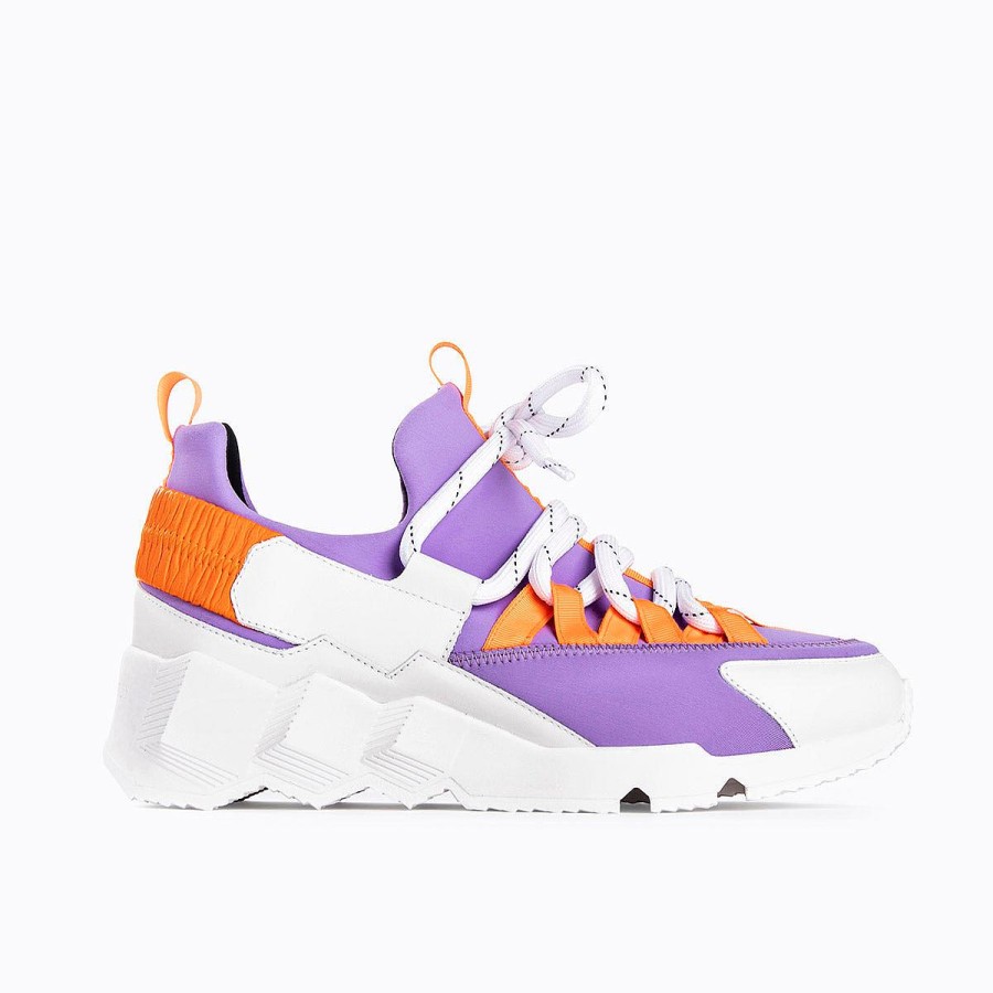 Sneakers | Pierre Hardy Trek Comet Sneakers White/Mauve/Orange