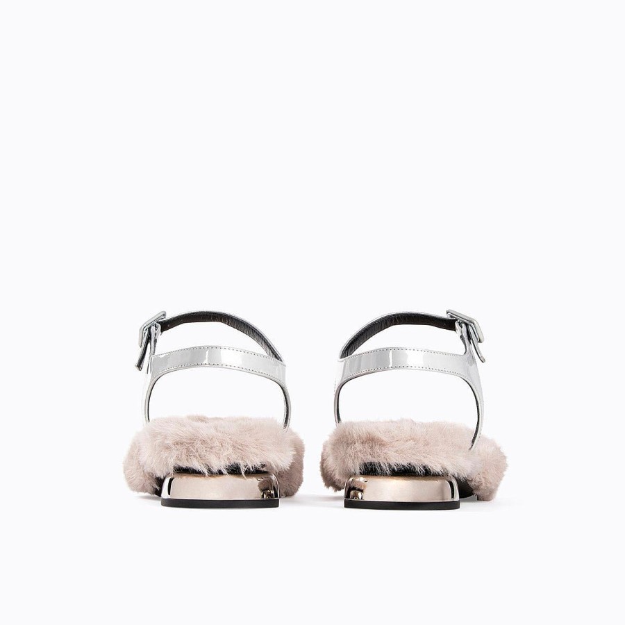 Loafers & Flat Shoes | Pierre Hardy Mary-Jane Biba Beige/Silver