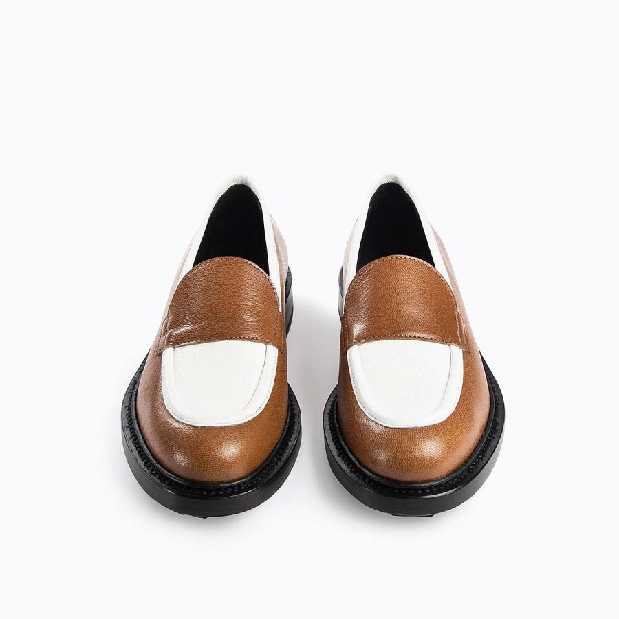 Loafers & Flat Shoes | Pierre Hardy John Loafer Camel/White