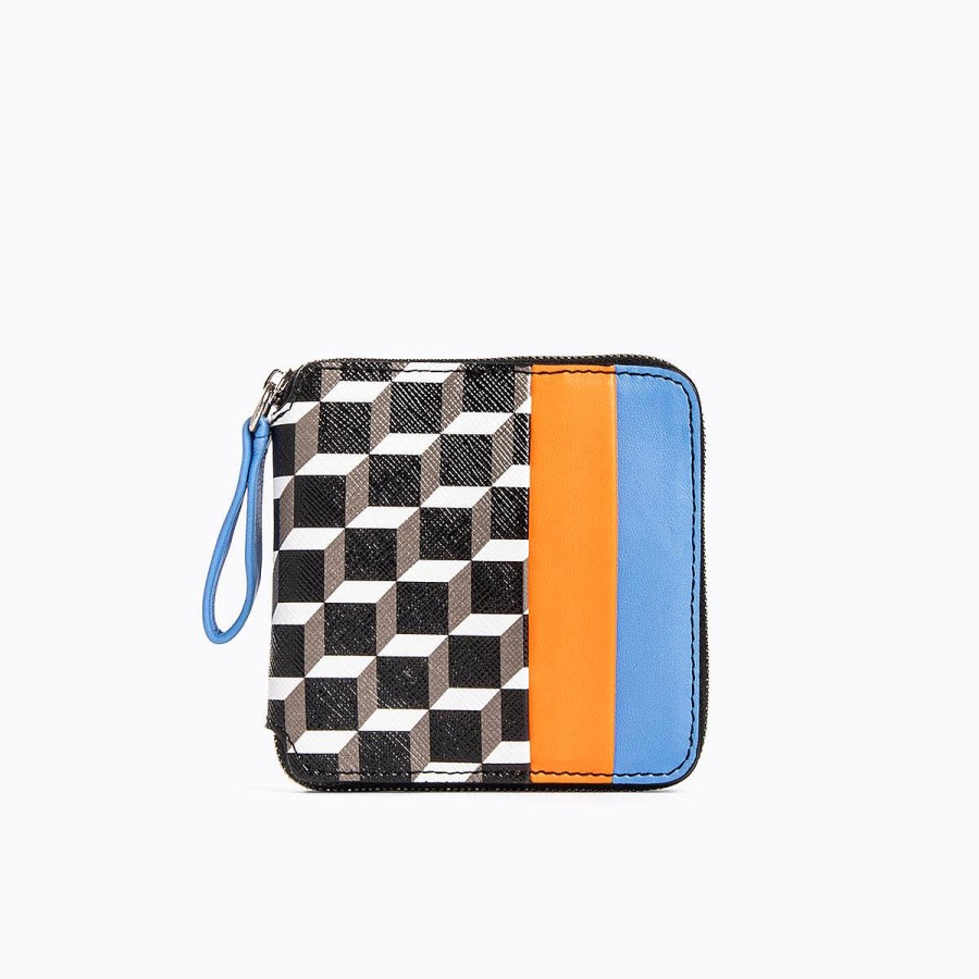 Wallets | Pierre Hardy Honore Wallet Black/Orange/Blue