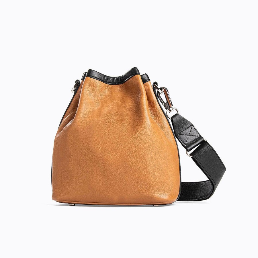 Bucket Bags | Pierre Hardy Alpha Day Bucket Bag Camel/Black