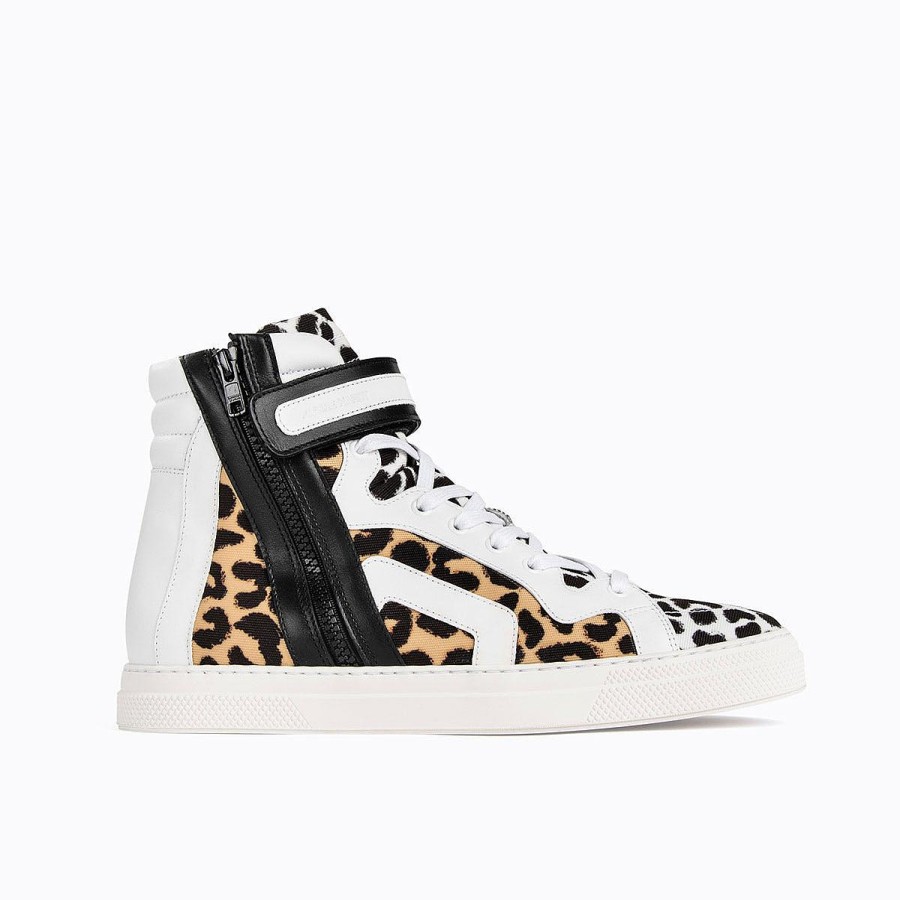 Sneakers | Pierre Hardy 112 High-Top Sneakers Leopard/Black/Whiite