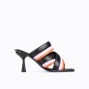 Mules & Sandals | Pierre Hardy Xanadu Heeled Mule Black/Orange/Lilac