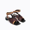 Mules & Sandals | Pierre Hardy Alpha Sandal Cognac/Burgundy