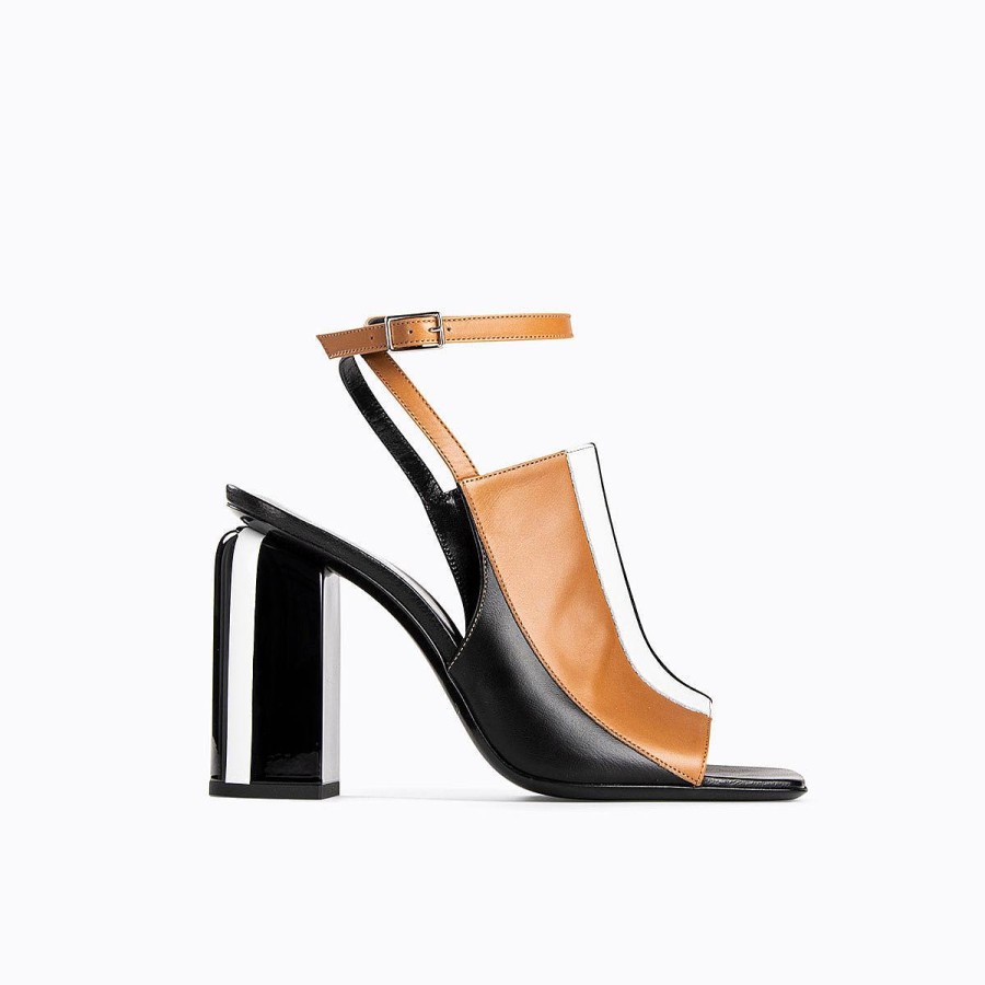 Mules & Sandals | Pierre Hardy Alpha Capri Sandal Camel/Black/White