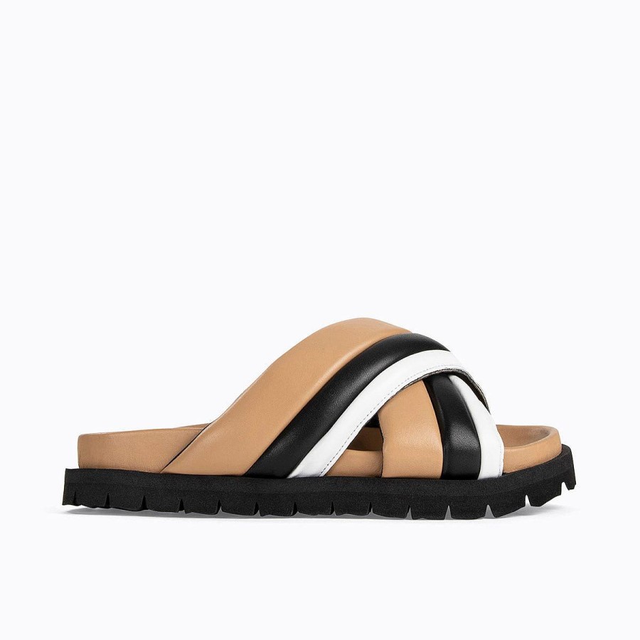 Mules & Sandals | Pierre Hardy Xanadu Mule Cappuccino/White/Black