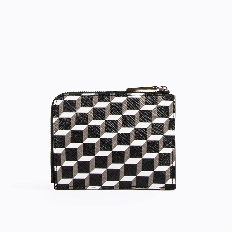 Wallets | Pierre Hardy Valois Coin Purse Black/White