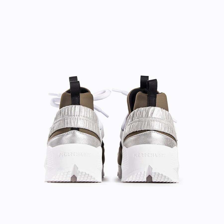 Sneakers | Pierre Hardy Trek Comet Sneakers Kaki/Black,Silver