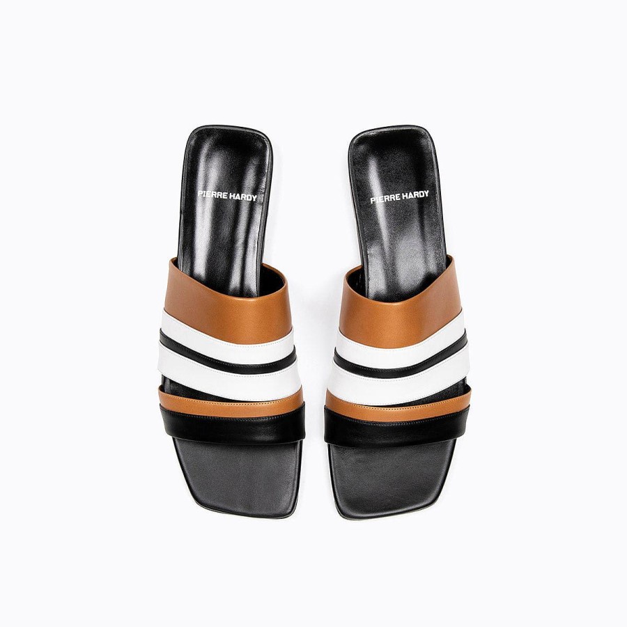 Mules & Sandals | Pierre Hardy Alpha Capri Mule Camel/White