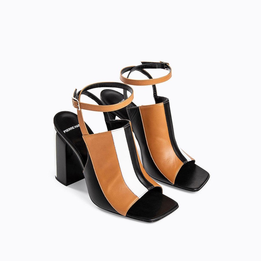 Mules & Sandals | Pierre Hardy Alpha Capri Sandal Camel/Black/White