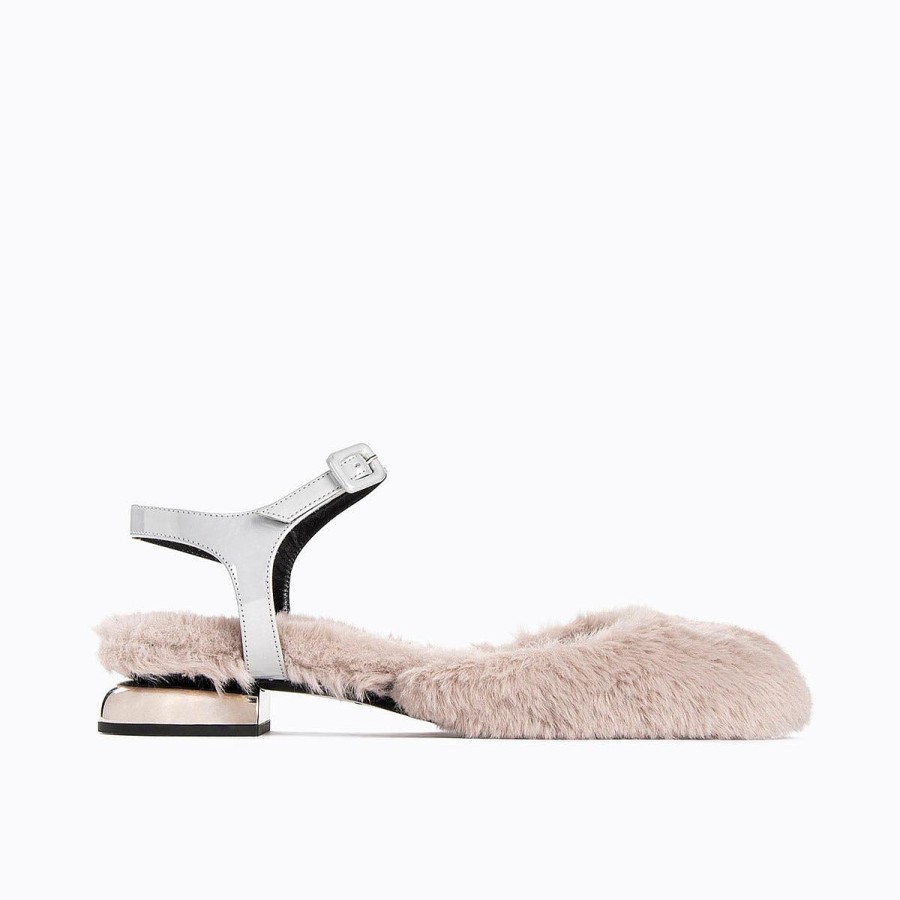 Loafers & Flat Shoes | Pierre Hardy Mary-Jane Biba Beige/Silver